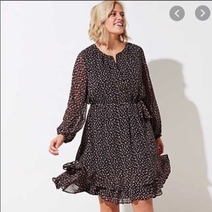NWT Loft Black Floral Dress 26W